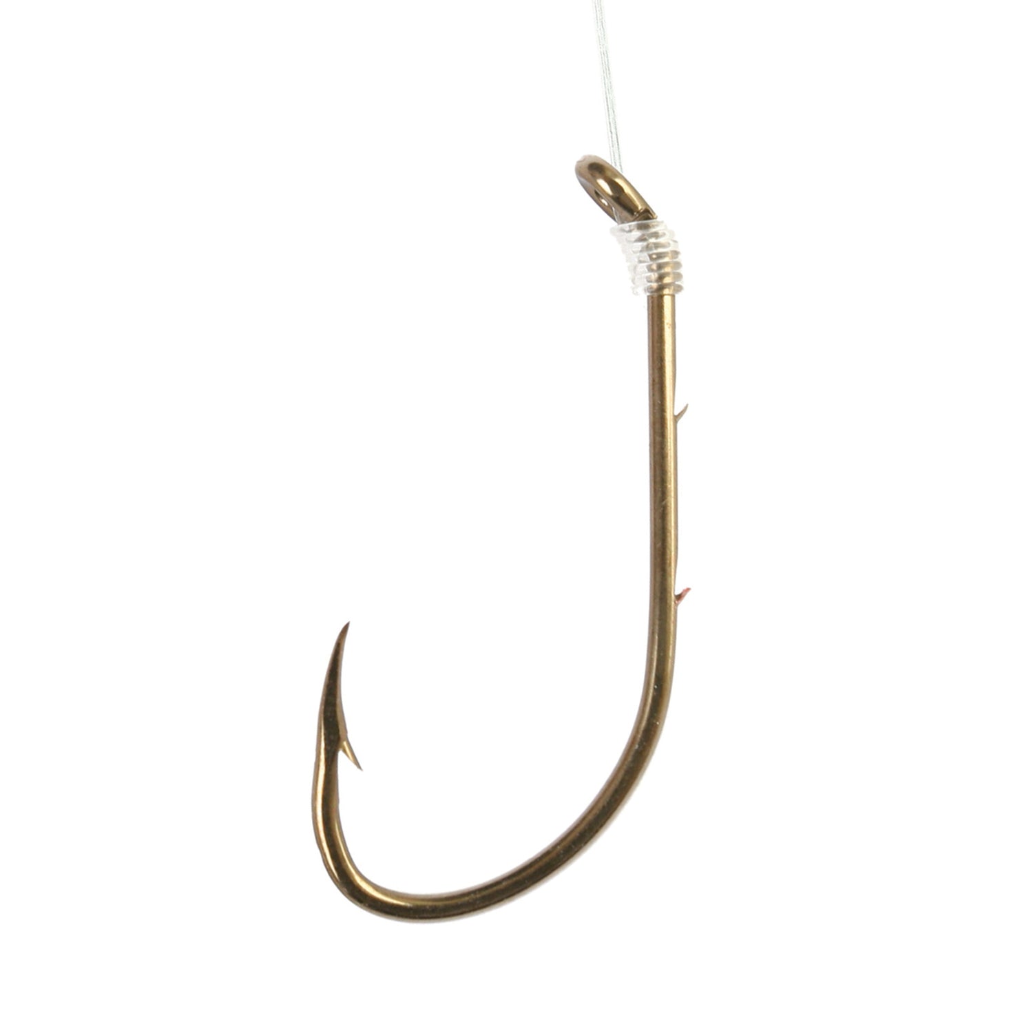 Eagle Claw Aberdeen Light Wire Non-Offset Hook, Gold 