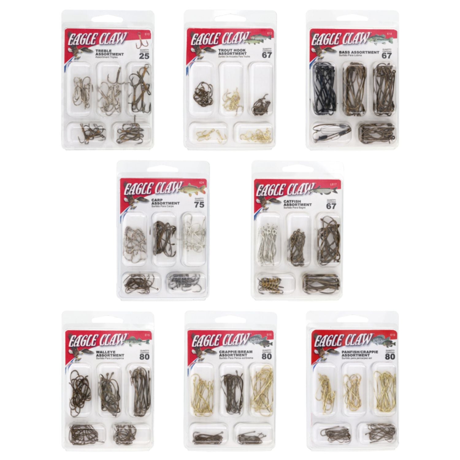 Eagle Claw Species Hook Assortment Kits Hooks