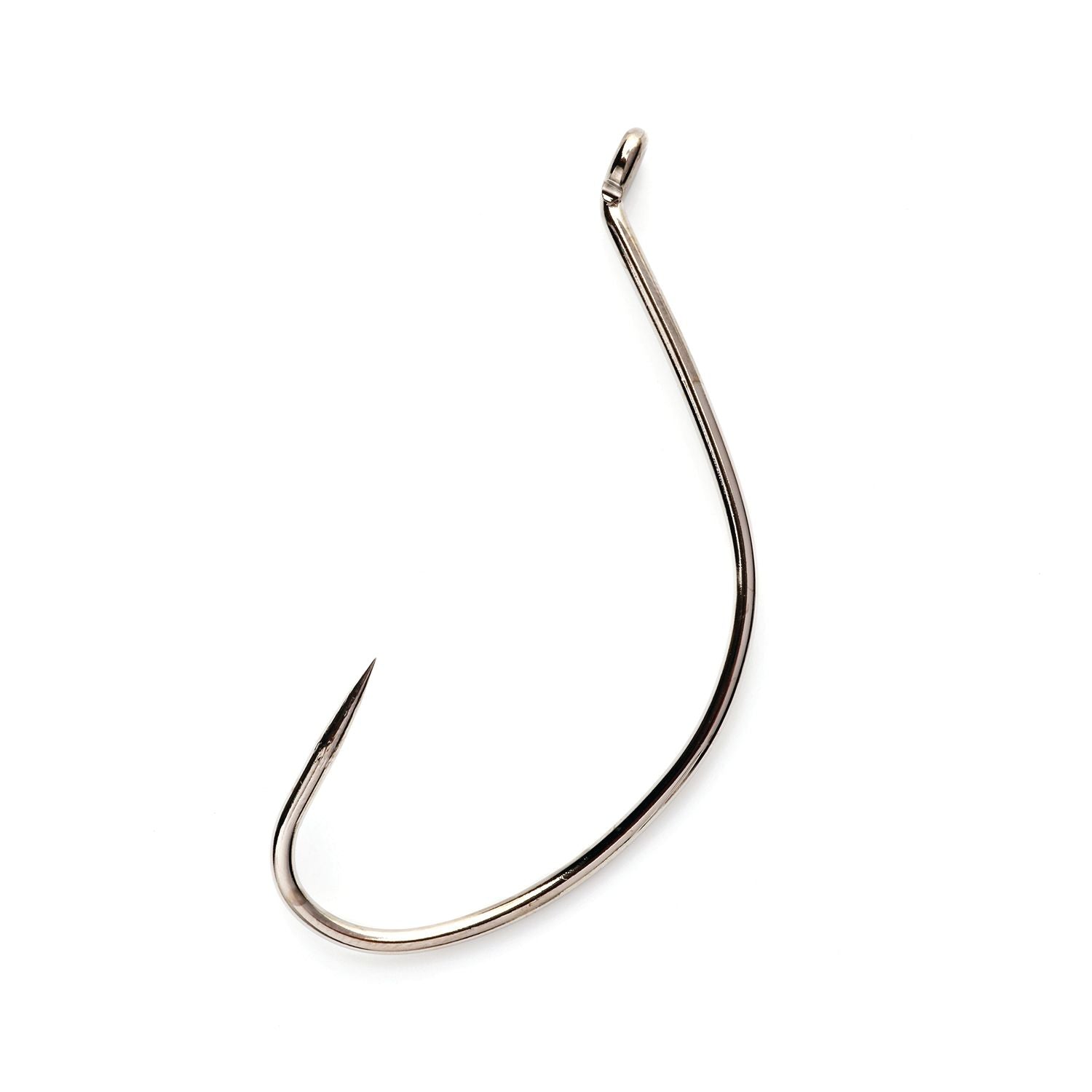 100 Pack Size 2/0 Tackleworks Offset Nickel Kahle Hooks – Bent Eye Up – Fishing Hook Bulk