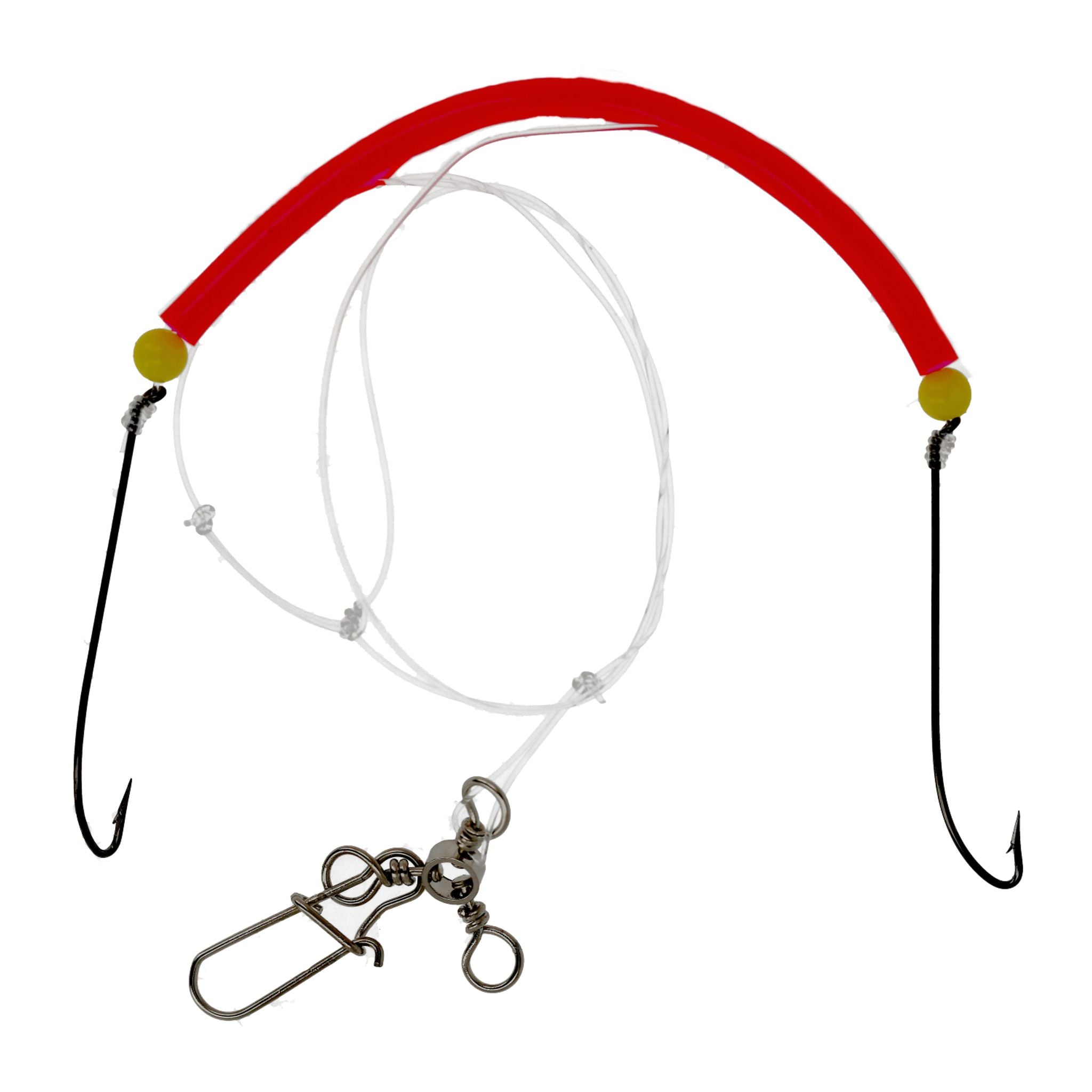Lazer Flounder Double Hook Red Tubing Eagle Claw