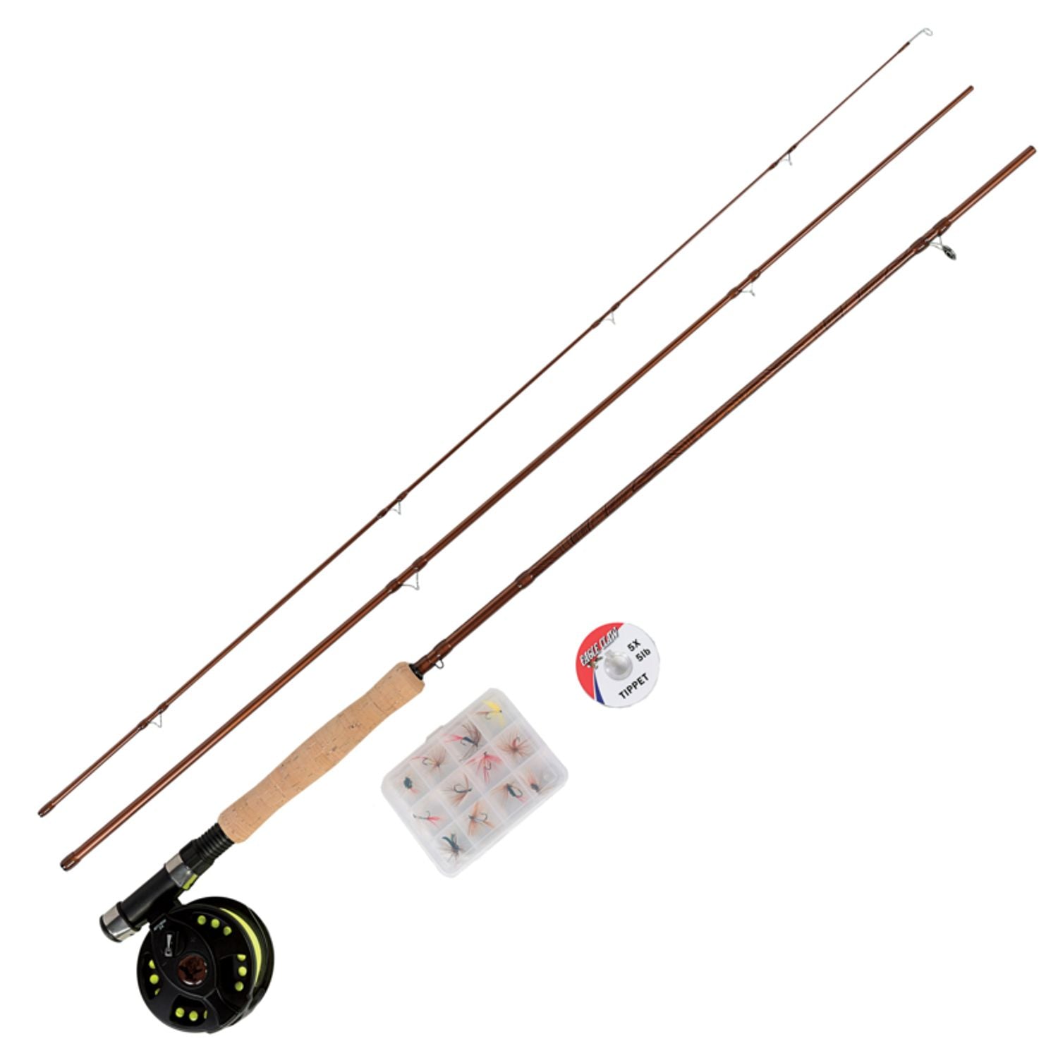 eagle claw trailmaster fishing accessories Spinning Combo, 6'6", Medium, 4 Piece with Travel Case 7 Complex Composite rod blank that not only provides incredible performance Fishing Rods Eagle Claw Trailmaster