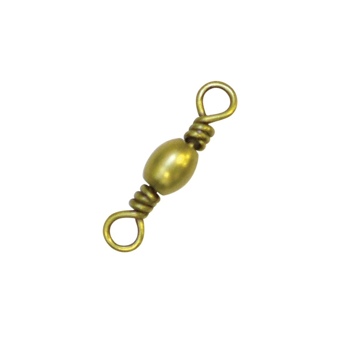Eagle Claw Barrel Swivel, Brass, Standard Pack, 1