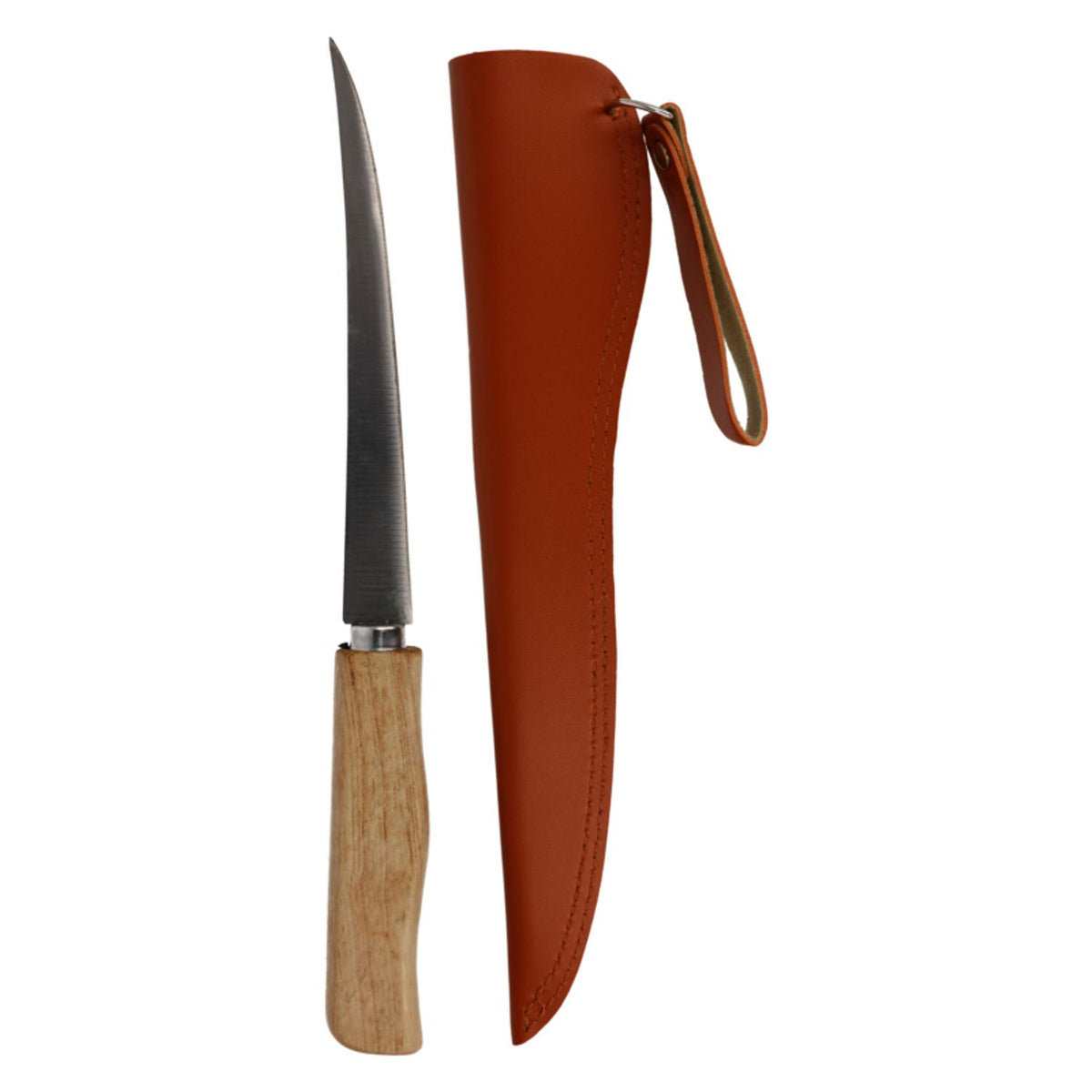 Eagle Claw Wood Handle Fillet Knife, 4" Blade