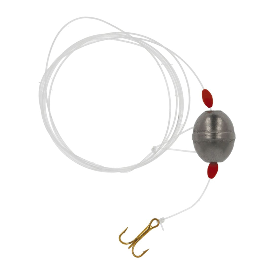 Eagle Claw Sliding Sinker Trout Rig with Treble Hook, 16
