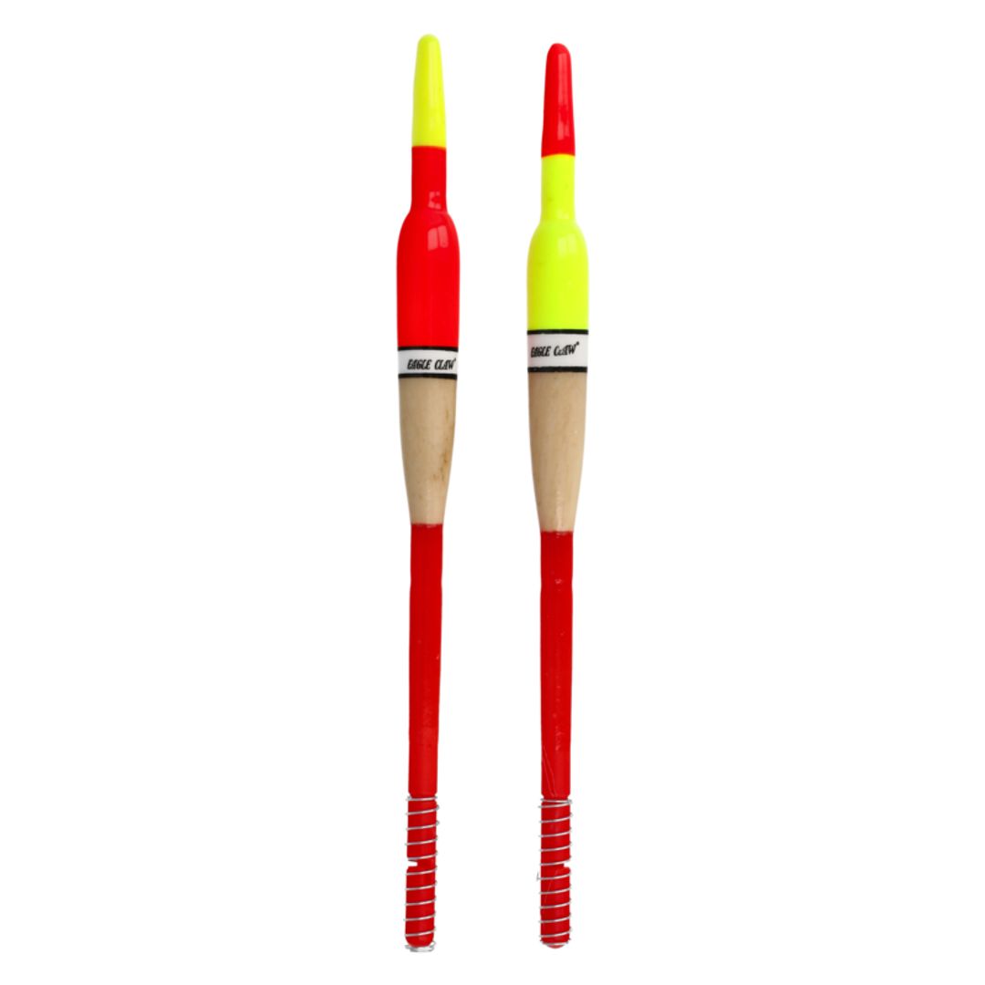Eagle Claw Balsa Style Pencil Spring Float, Fixed, 3/8" x 6", Standard Pack