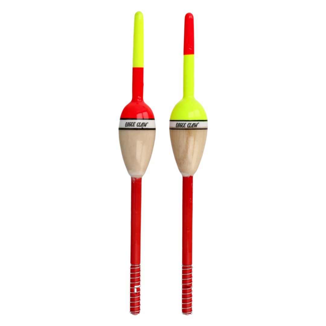 Eagle Claw Balsa Style Oval Spring Float, Fixed, 3/4" x 6", Standard Pack