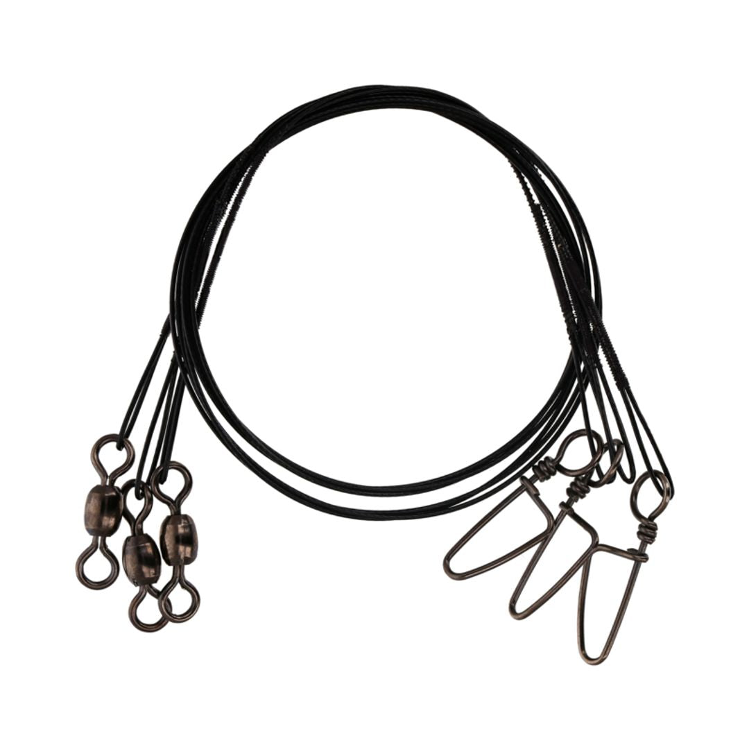 Lazer Sharp Coastlock Leader with Crane Swivel, 12", 20 lb.