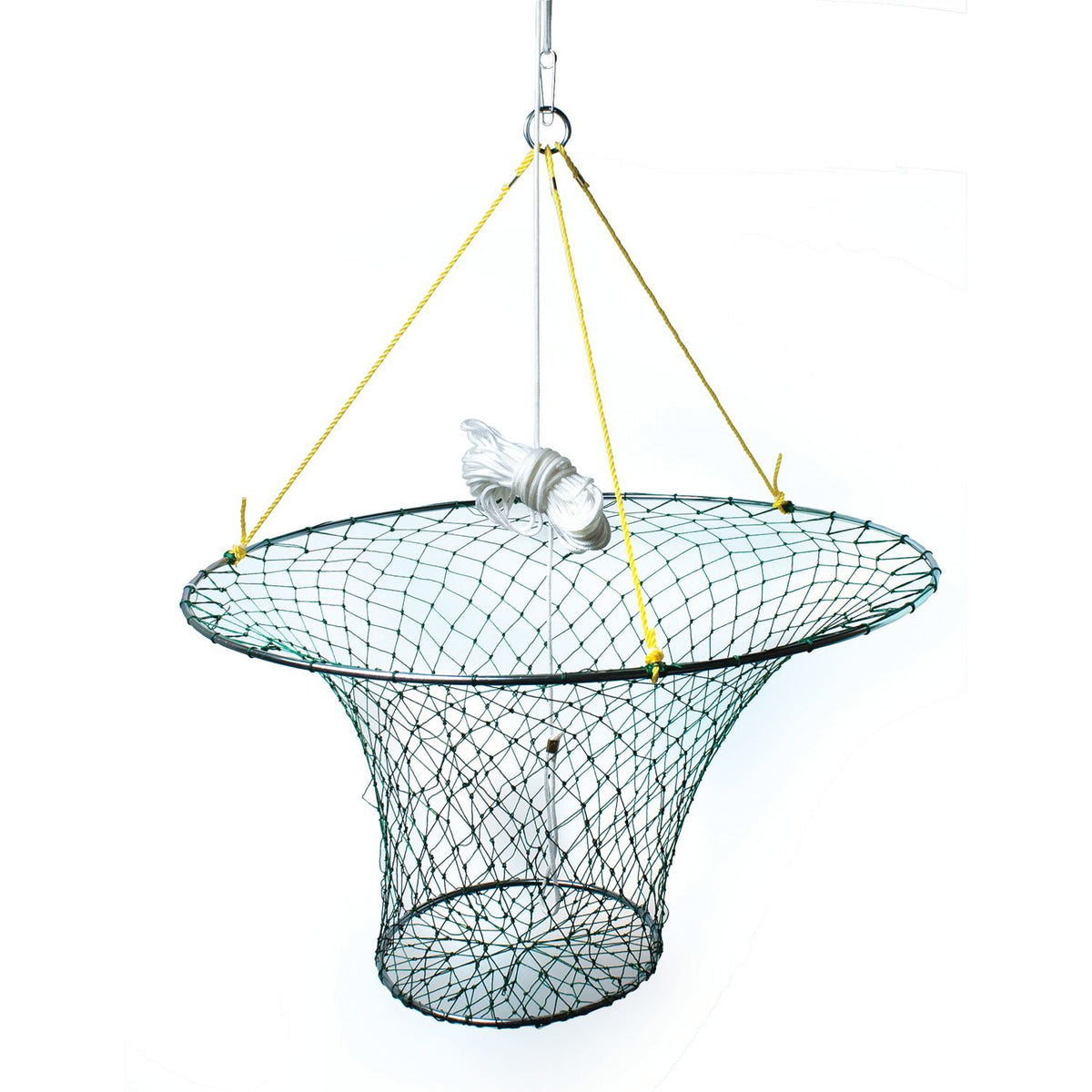 Eagle Claw Double Ring Crab Net, 11" x 18", White Mesh, Single