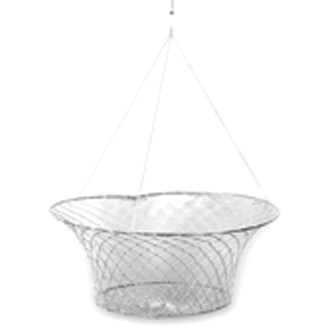 Eagle Claw Double Ring Crab Net, 11" x 18", White Mesh, Single