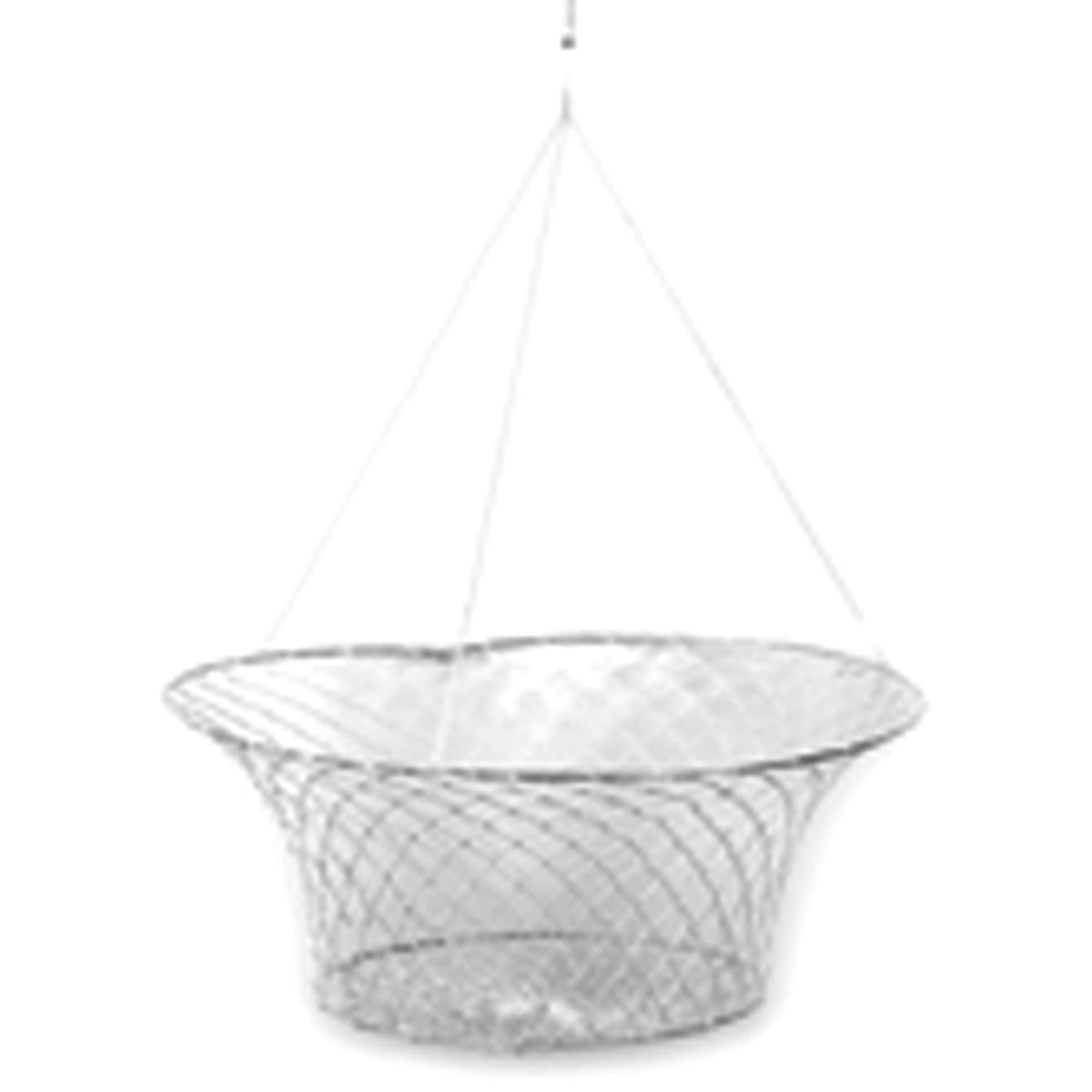 Eagle Claw Double Ring Crab Net, 11" x 18", White Mesh, Single