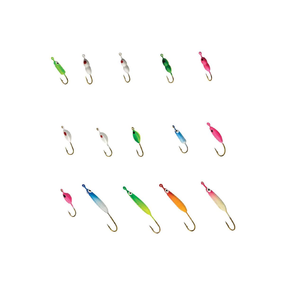 Eagle Claw Non-Lead Slicker Ice Jig Assortment Kit