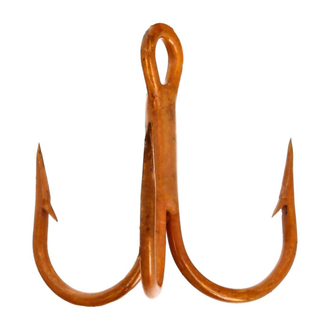 Eagle Claw 3X Treble Short Hook Shank Round Bend Krawfish