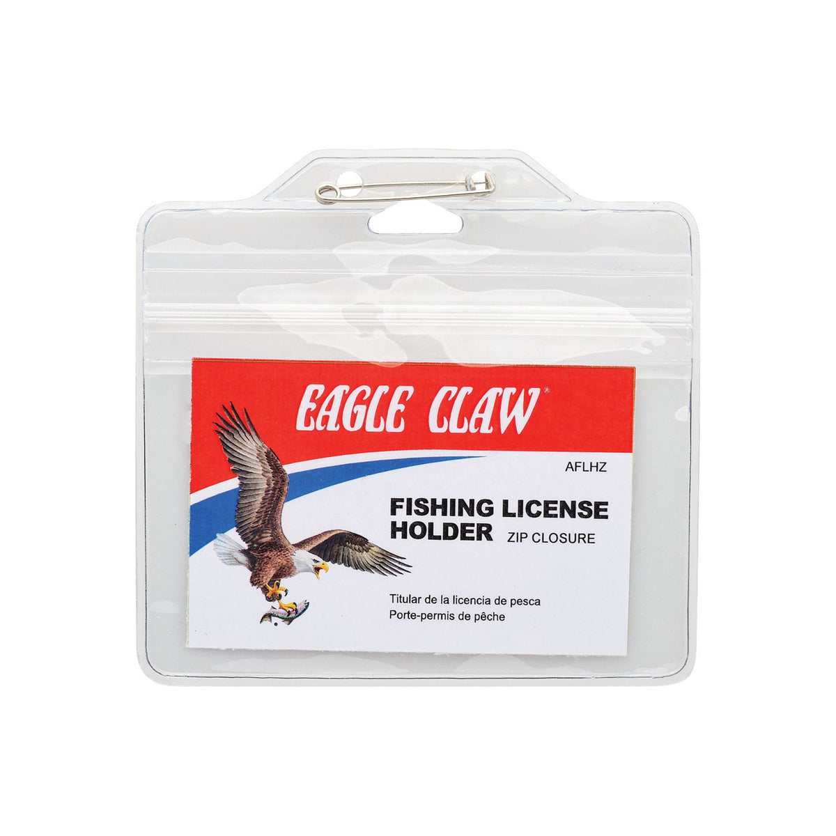 Eagle Claw Fishing License Holder with Zip Closure Accessories