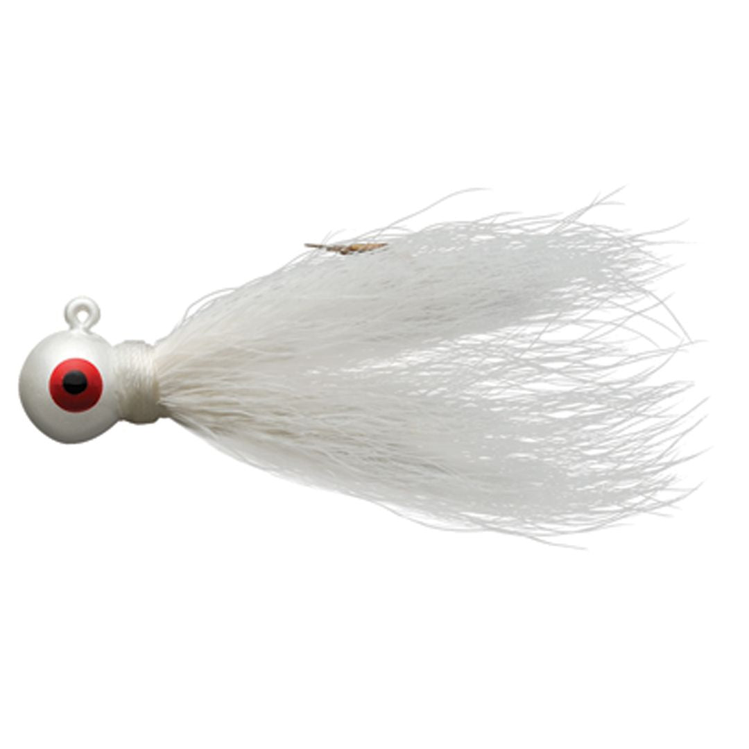 Eagle Claw Bucktail Jig White 1/4oz.