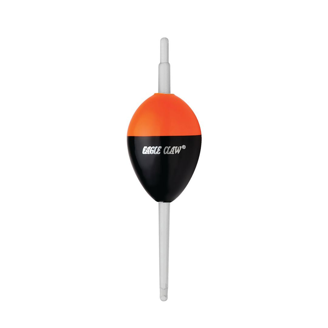Eagle Claw Float Steelhead Black with Orange Top Clear Stem, Size 2 (6G)