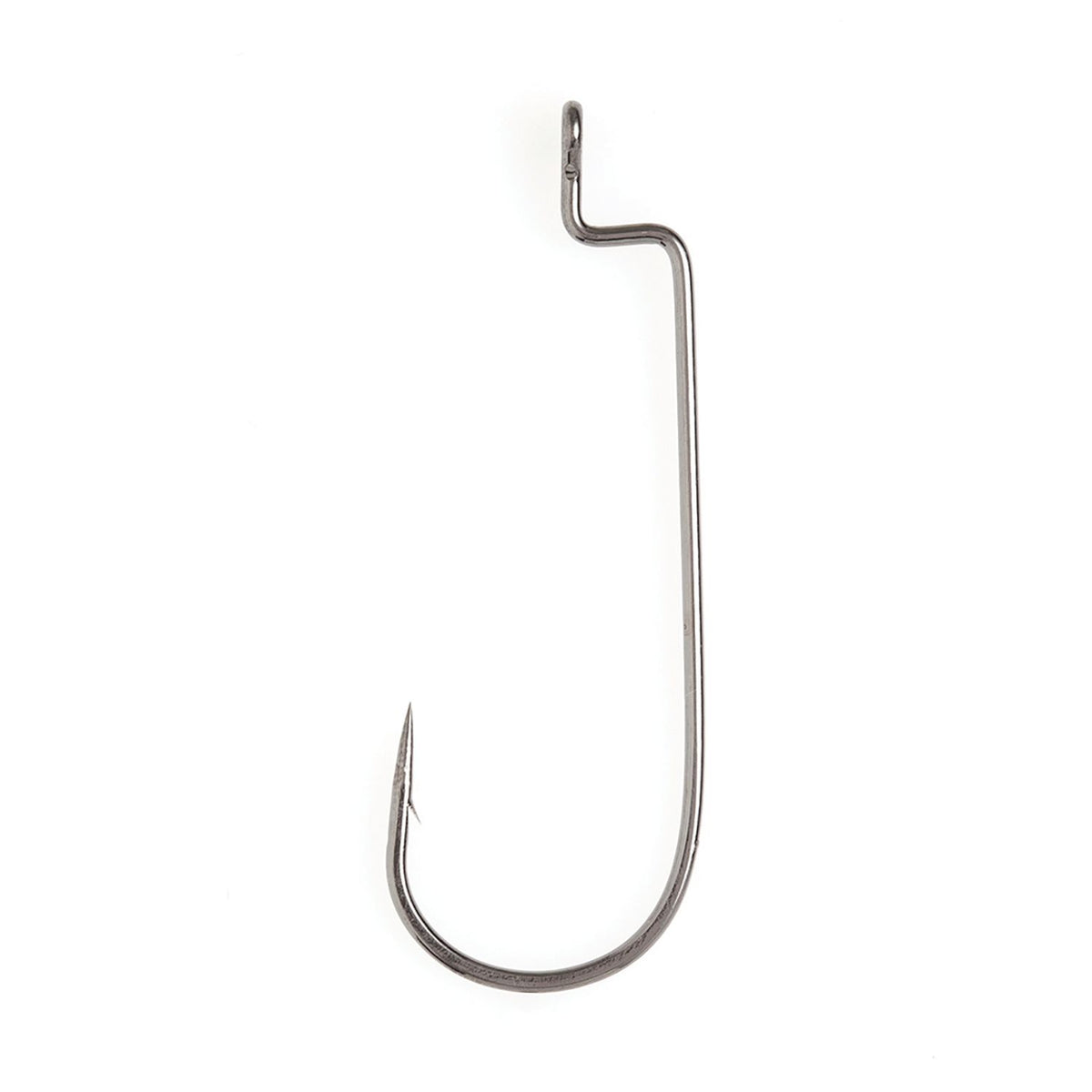 Lazer Sharp Round Bend Worm Hook, Platinum Black, Standard Pack, 1/0