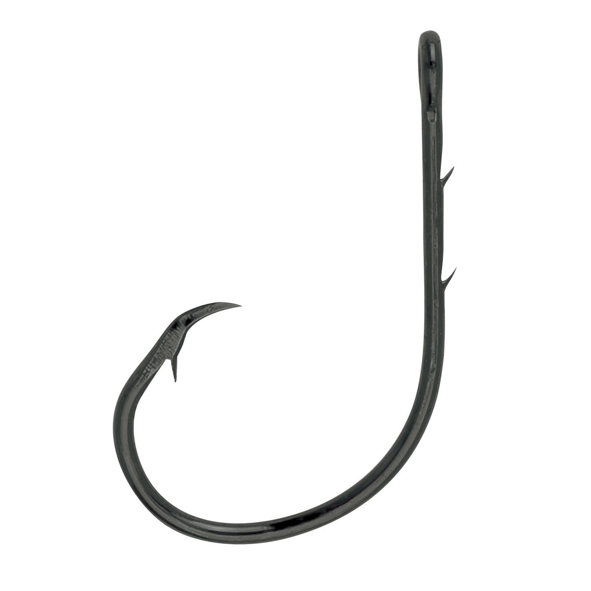 Lazer Sharp Circle Offset Baitholder Hook, Platinum Black, Value Pack, 3/0