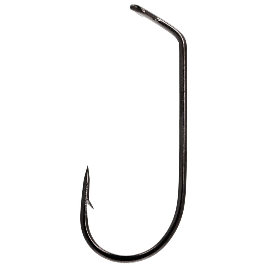 Lazer Sharp Flippin Jig, Needlepoint, 60 Degree, Cross Eye, Platinum Black, Size 6/0