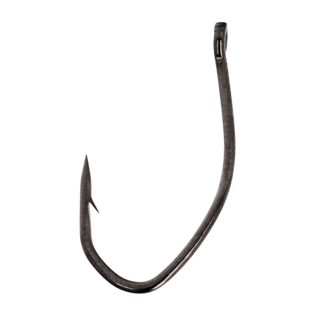 Lazer Sharp Pro-V Drop Shot Hook Platinum Black, 4