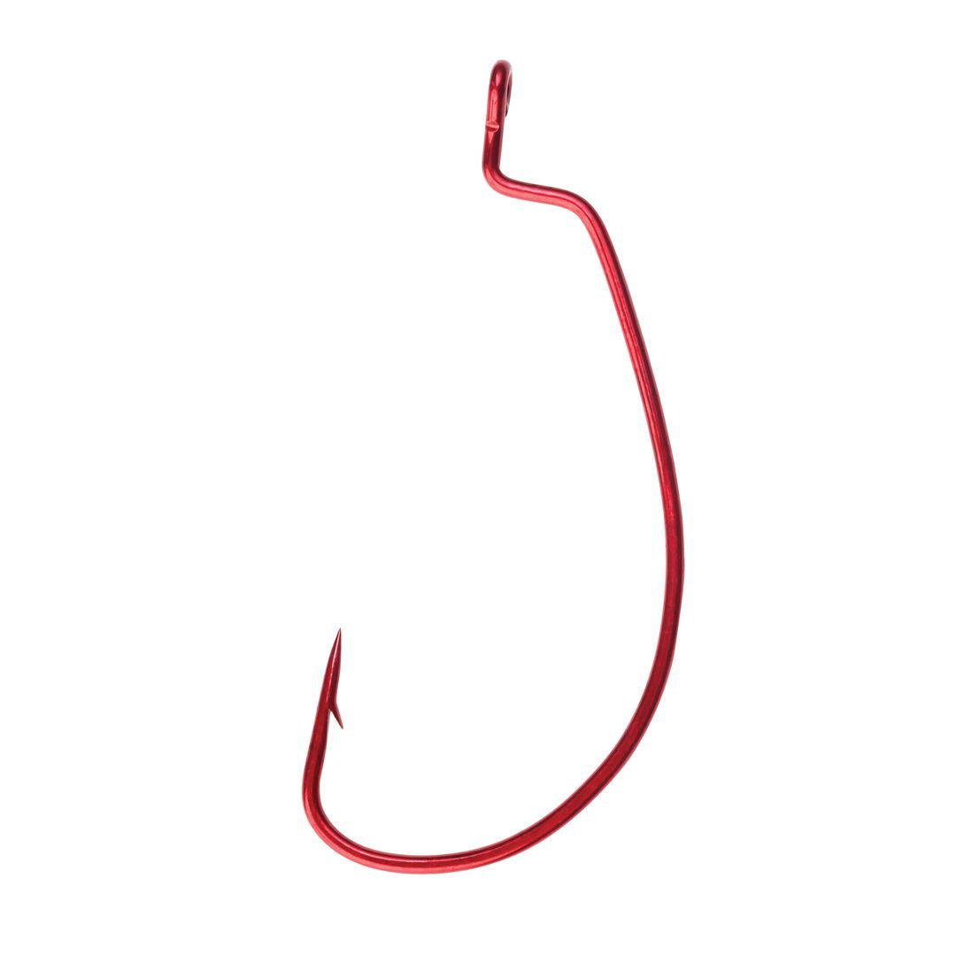 Lazer Sharp Red Extra Wide Gap Worm Hook, 1/0