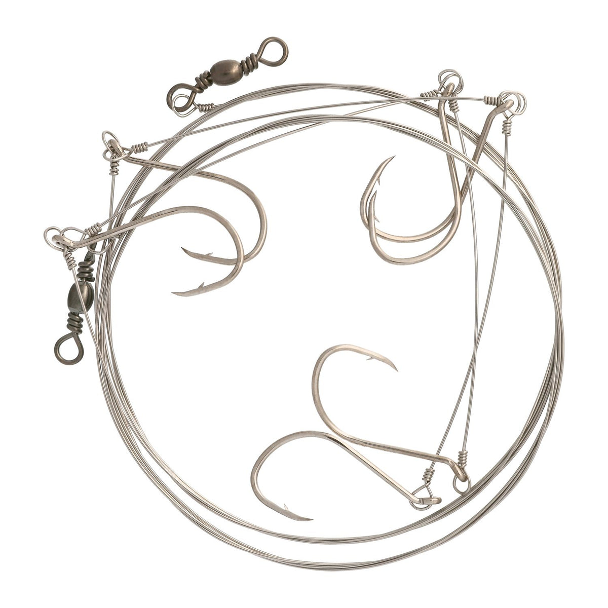 Lazer Sharp King Fish Piano Wire Rig, 60" Length, 120 lb. with 3 Hooks
