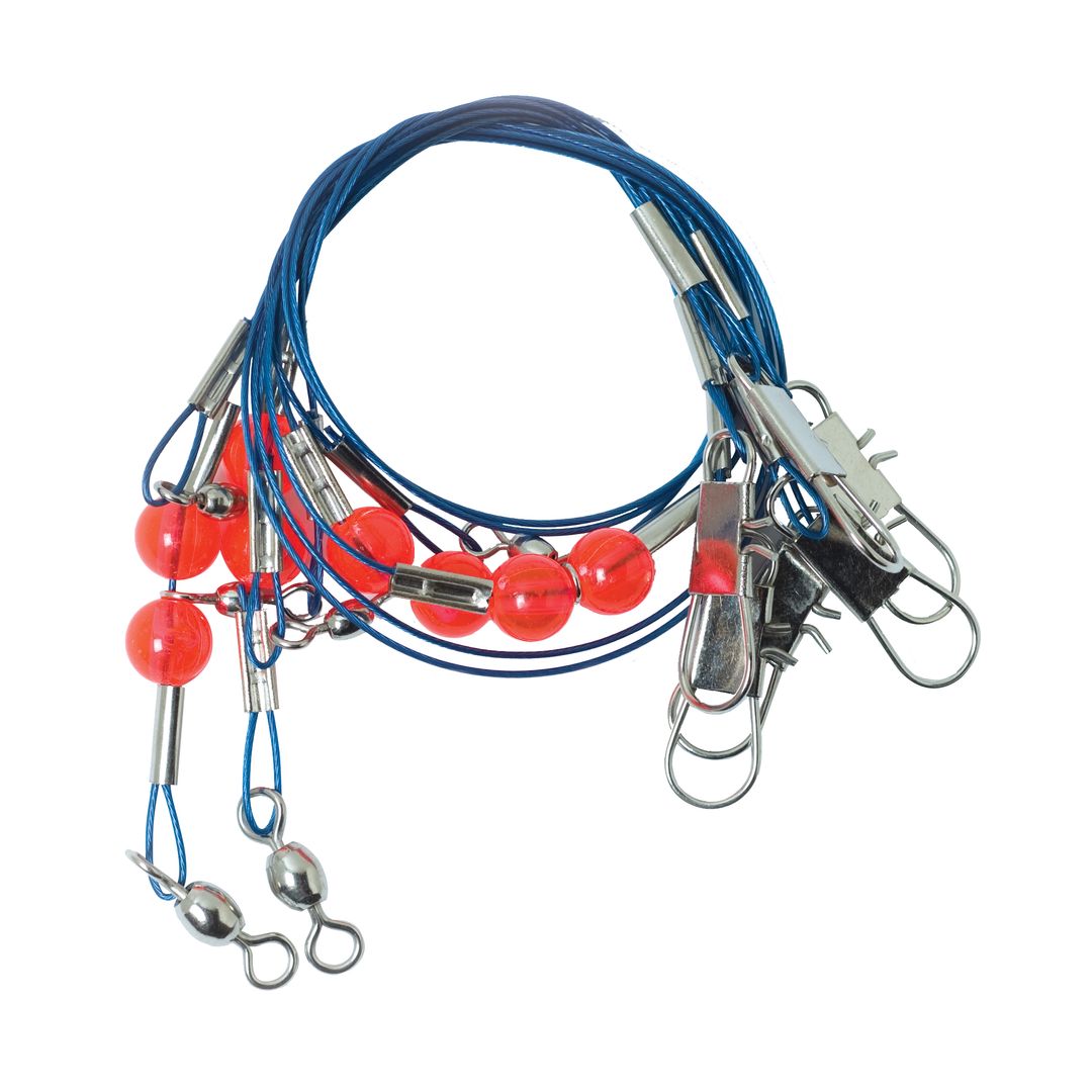 Lazer Sharp Double Drop Blue Steel Wire Rig, 23" Length