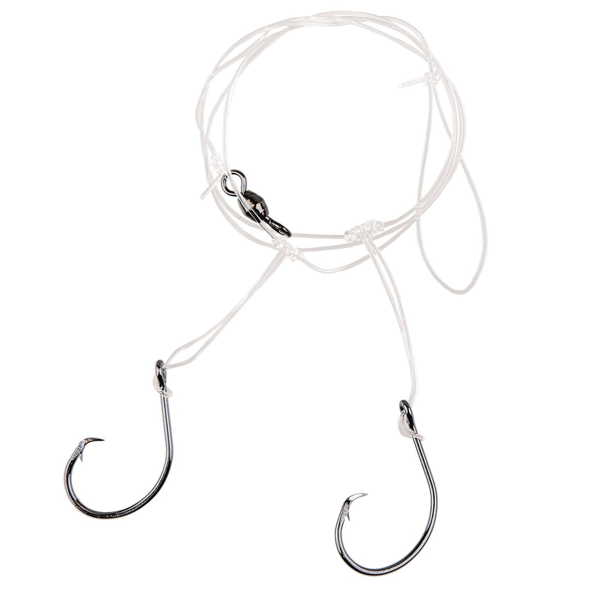 Lazer Sharp Circle Hook Striped Bass Rig Platinum Black Hook