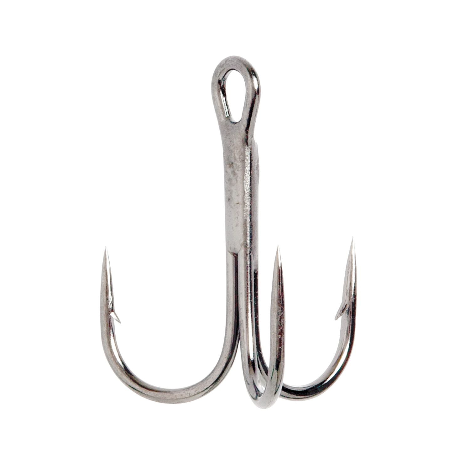 Lazer Sharp 3X Round Bend, Needlepoint Treble, Nickel, Bulk, 1