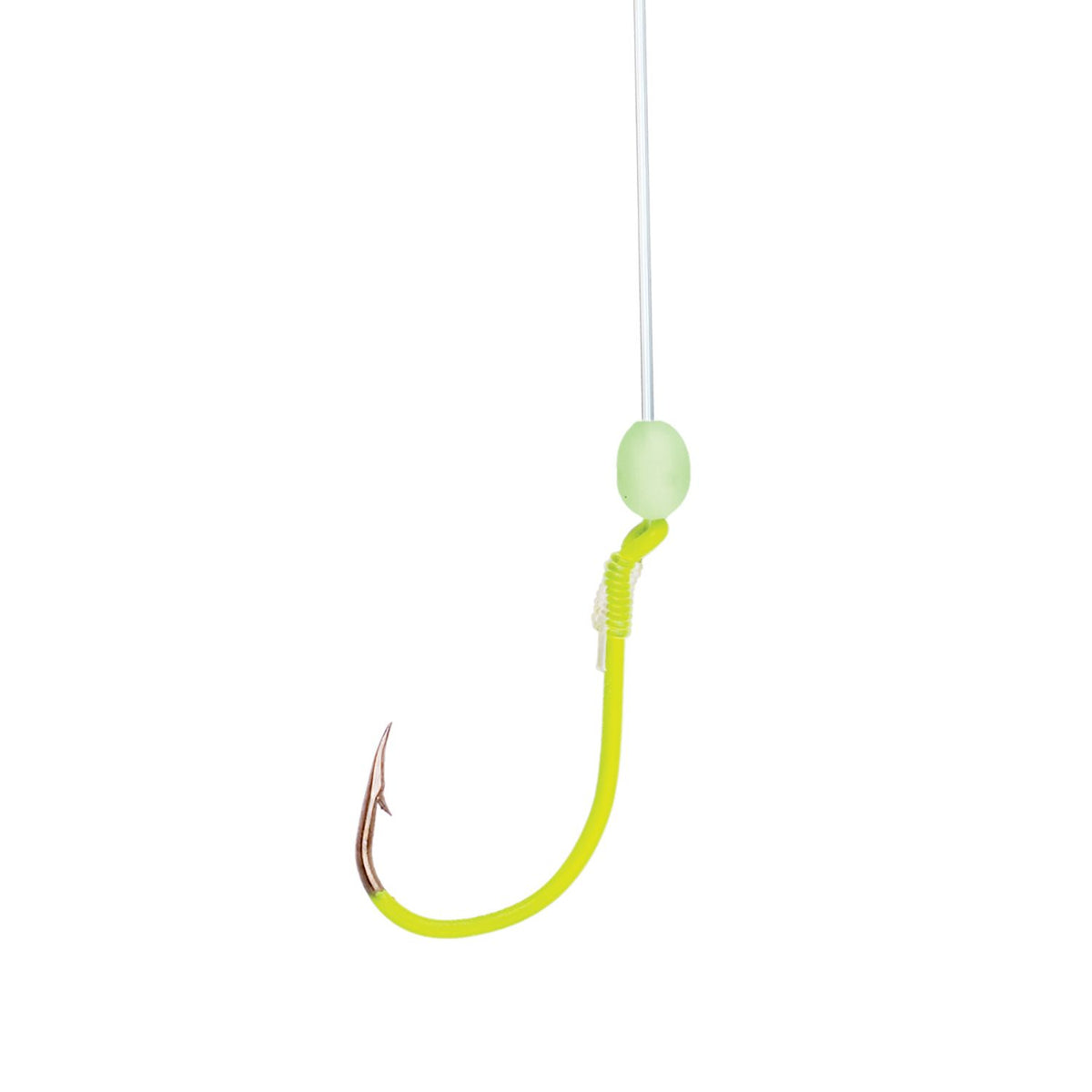 Lazer Sharp Single Octopus Walleye Rig, Chartreuse, 4