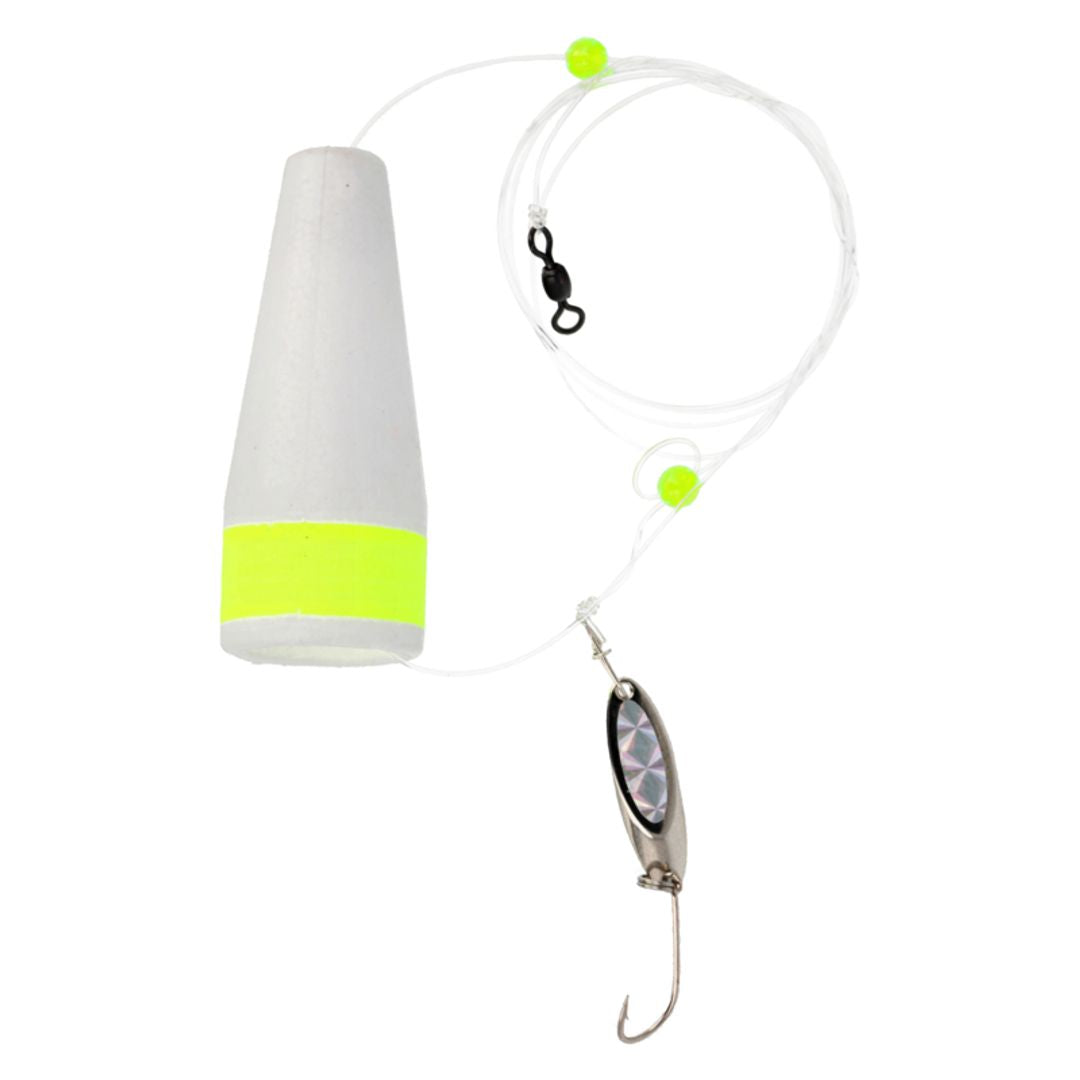 Lazer Sharp Snapper Popper Spoon Rig 42" - Size 4 Nickel Hook