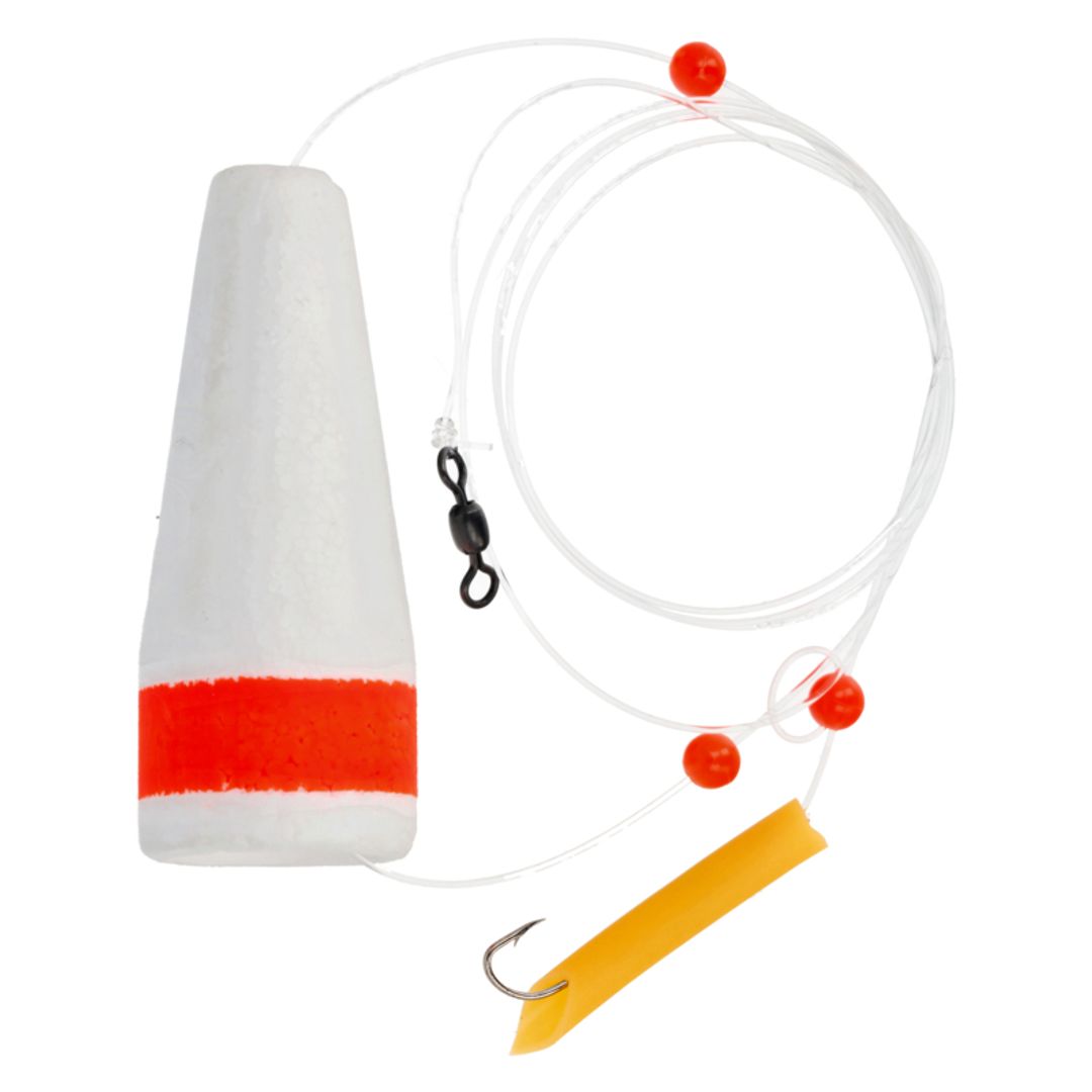 Lazer Sharp Snapper Popper Natural Tube Rig 42" - Size 6 Nickel Hook