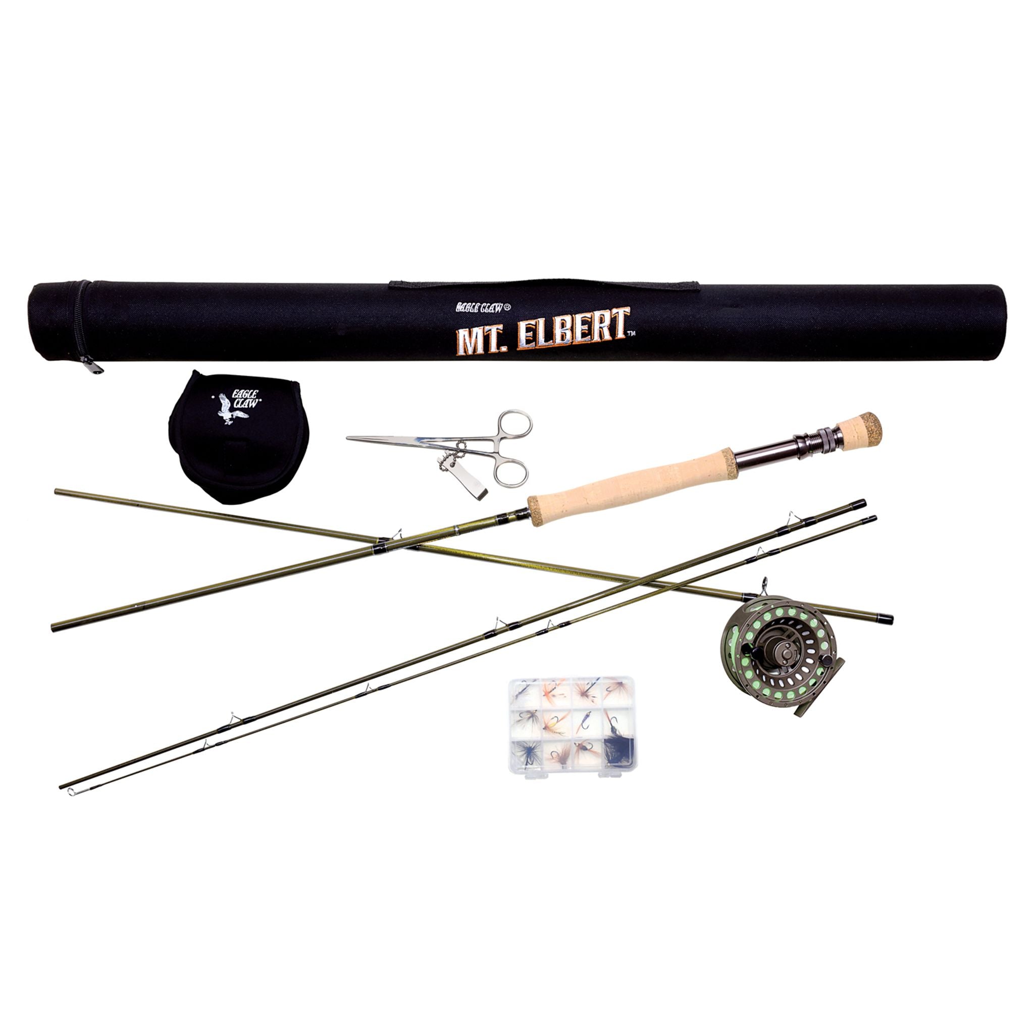 Reel Combo Eagle Claw Rods Walmart Telescopic Fly Fishing Rod