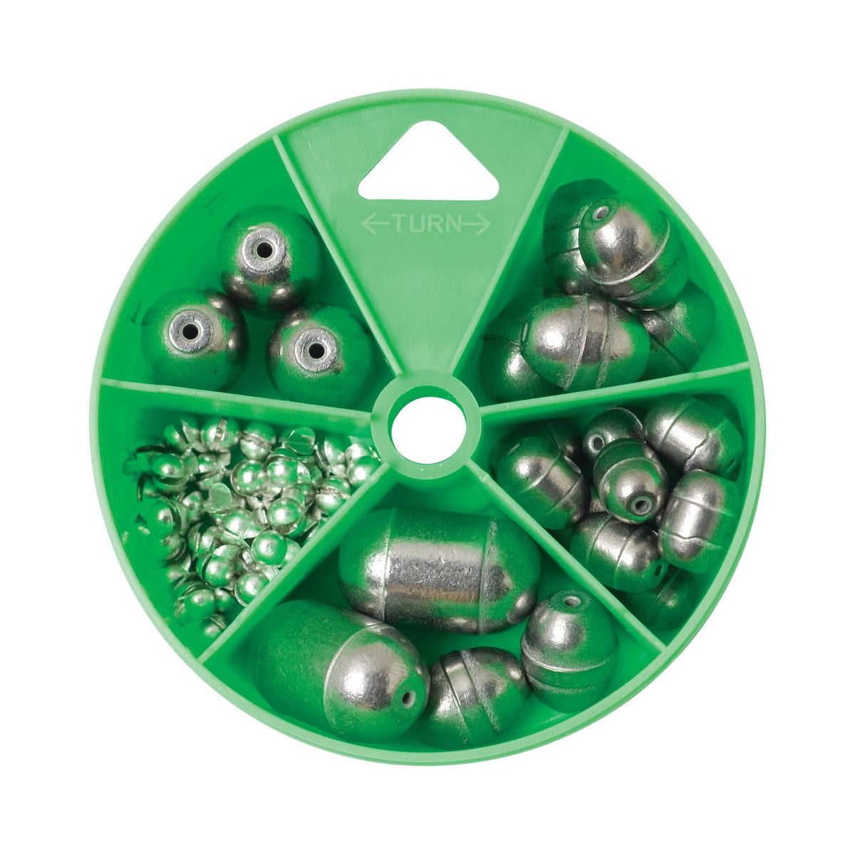 Eagle Claw Non-Lead Egg Sinker, Removable Split Shot Dial Pack