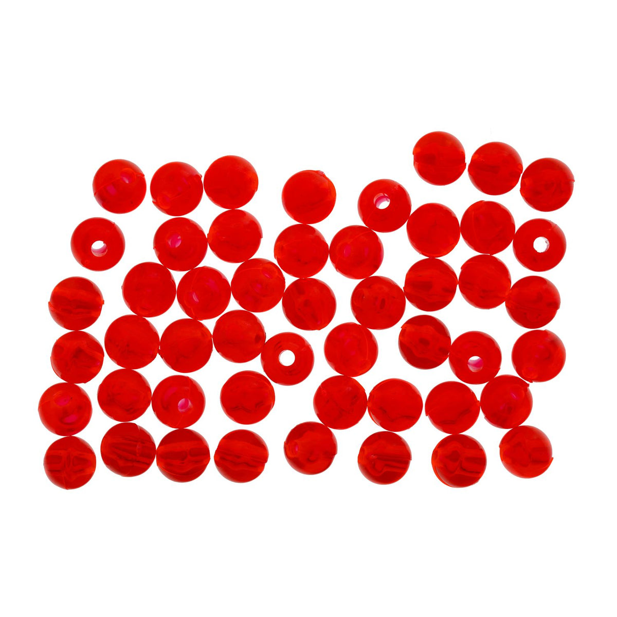 Eagle Claw, 6 MM, Red Beads, 100 Pack