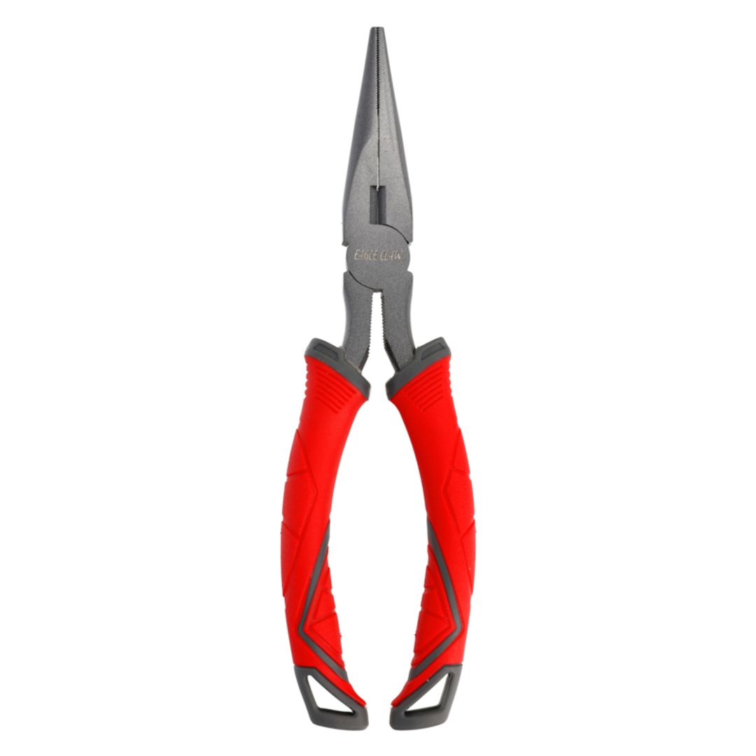 Eagle Claw Soft Grip Long Nose Pliers 8"