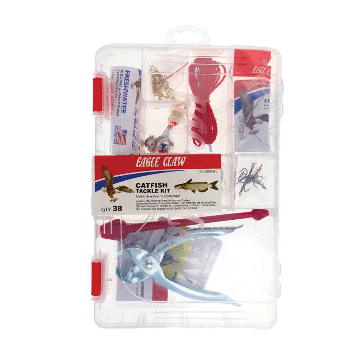 eagle claw go fish tackle box Kit Hooks Do your best work in the dark Eagle Claw Catfish Tackle Kit