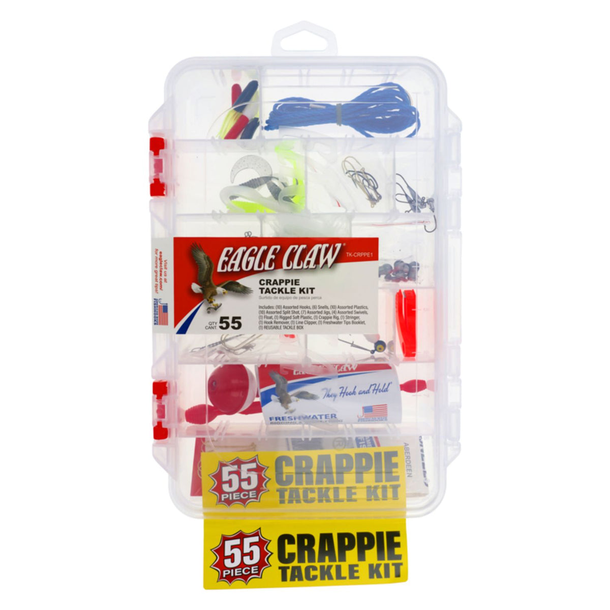 crappie tackle box kit New* Eagle Claw 53 Piece (MM) They also come in various colors and styles to make sure each one of the lures you make unique. Eagle Claw Crappie Tackle Kit