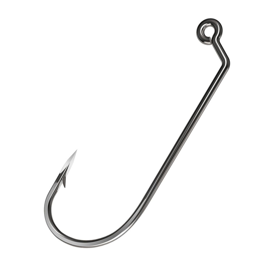 Trokar Side Eye O'Shaughnessy Jig Hook, Platinum Black, 7/0
